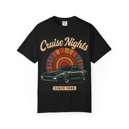 Retro Graphic T-Shirt for Music Lovers, Vintage Car Enthusiasts, Perfect for Summer Festivals, Birthdays, or Casual Outings