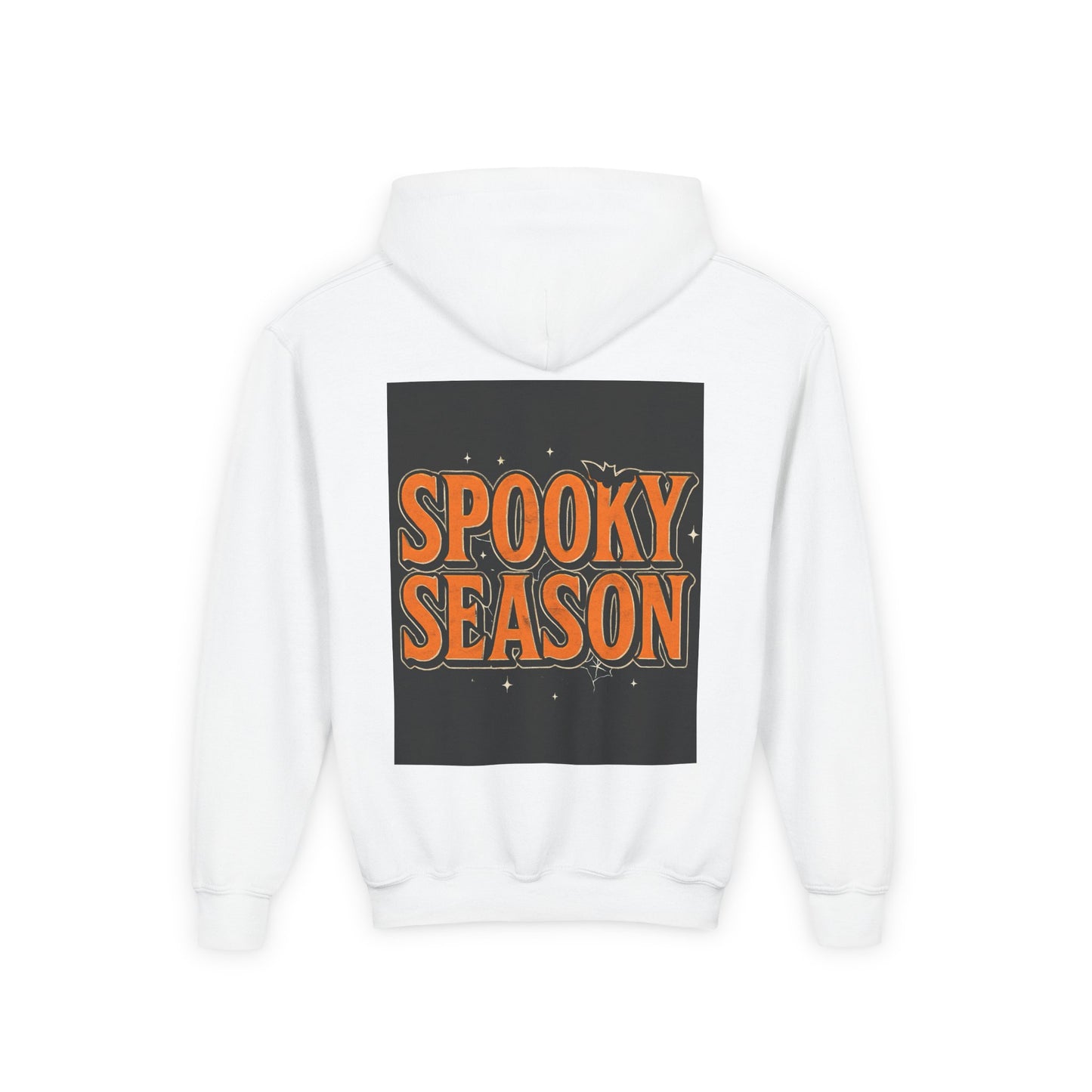 Halloween Spooky Season Youth Hoodie, Cozy Fall Apparel, Trick or Treat Sweater, Fun Costume Layer, October Celebration Sweatshirt