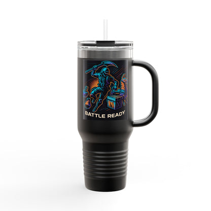 Battle Ready Insulated Travel Mug | 40oz | Adventure, Camping, Coffee, Gift, Travel | Durable and Stylish