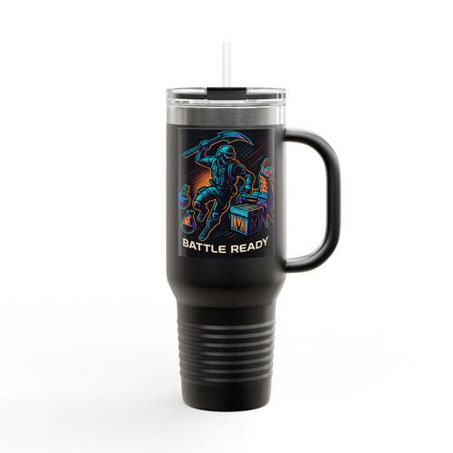 Battle Ready Insulated Travel Mug | 40oz | Adventure, Camping, Coffee, Gift, Travel | Durable and Stylish