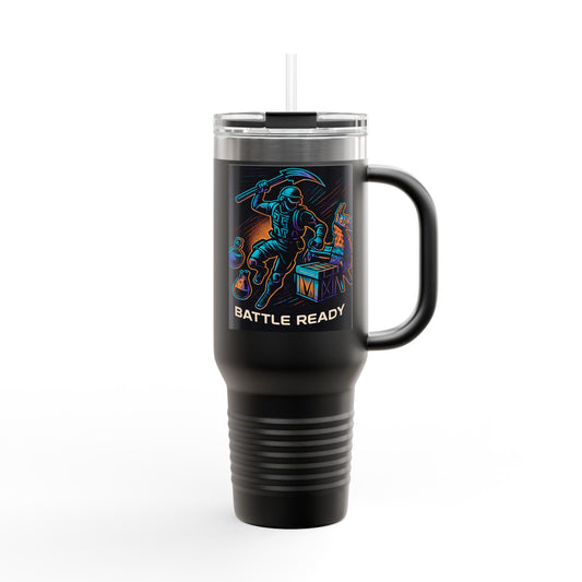 Battle Ready Insulated Travel Mug | 40oz | Adventure, Camping, Coffee, Gift, Travel | Durable and Stylish